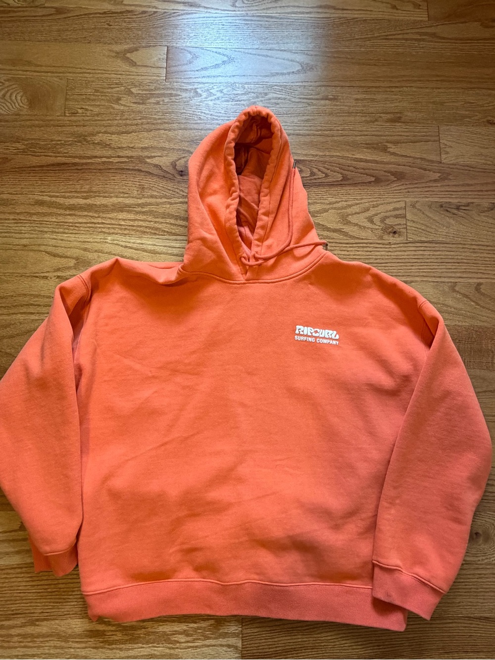 Rip Curl Orange Hooded Pullover Sweatshirt